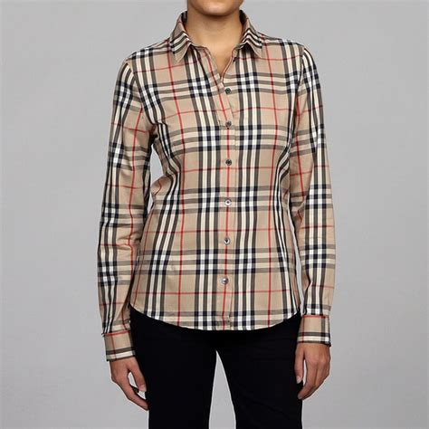 burberry button shirt free shipping|Burberry button up shirt women's.